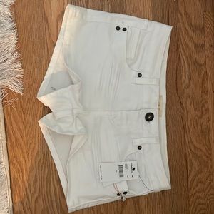 white jean shorts
